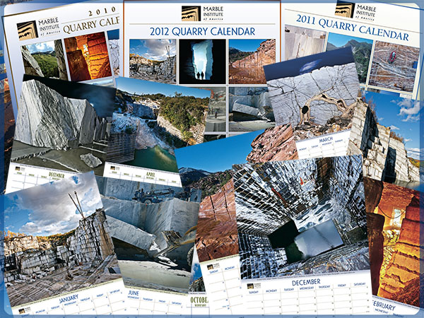  Montage of Marble Institute of America Quarry Calendar Photos by QuarryShots 